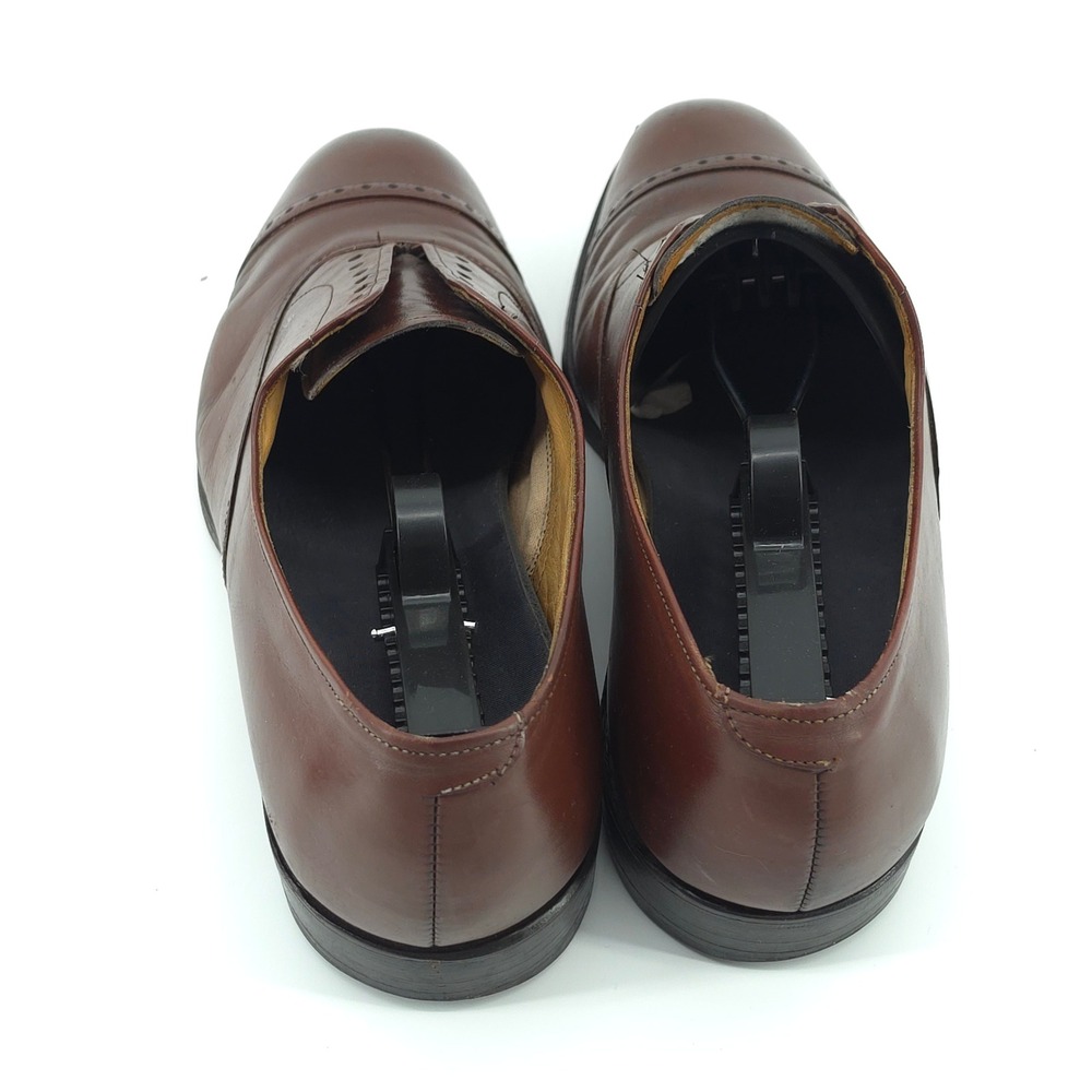 Allen Edmonds Mens Fifth Avenue Leather Brown 9 EEE Cap Toe Oxford Shoes - Picture 3 of 9